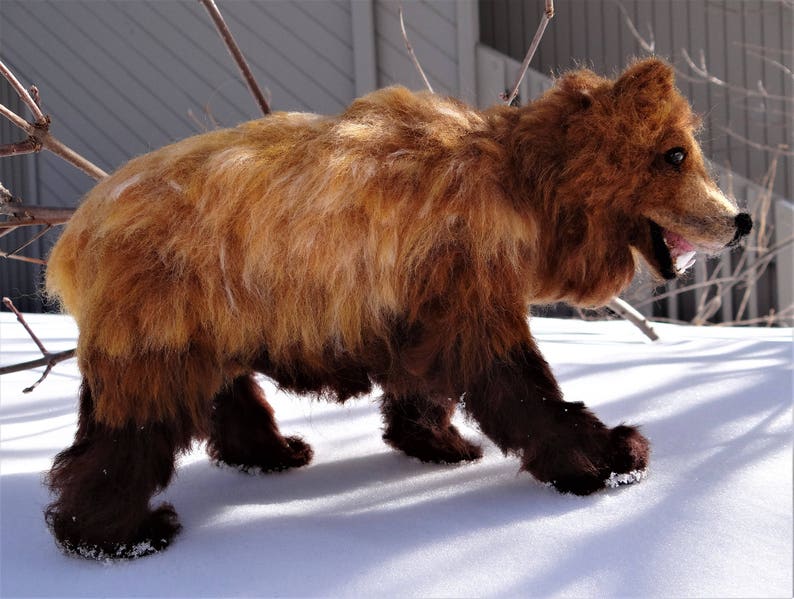 Grizzly Bear Needle Felted Wool By Carol Rossi Created Just Etsy