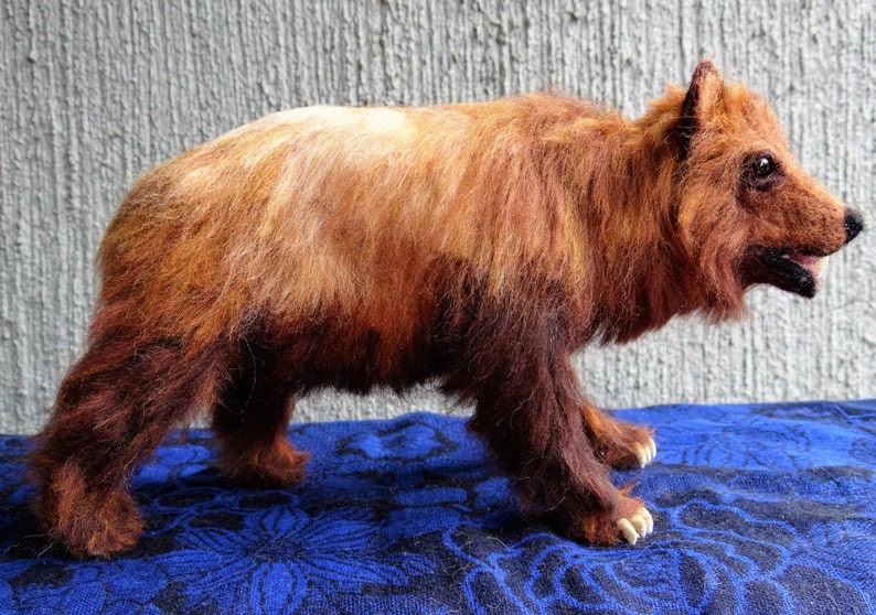 Grizzly Bear Needle Felted Wool By Carol Rossi Created Just Etsy