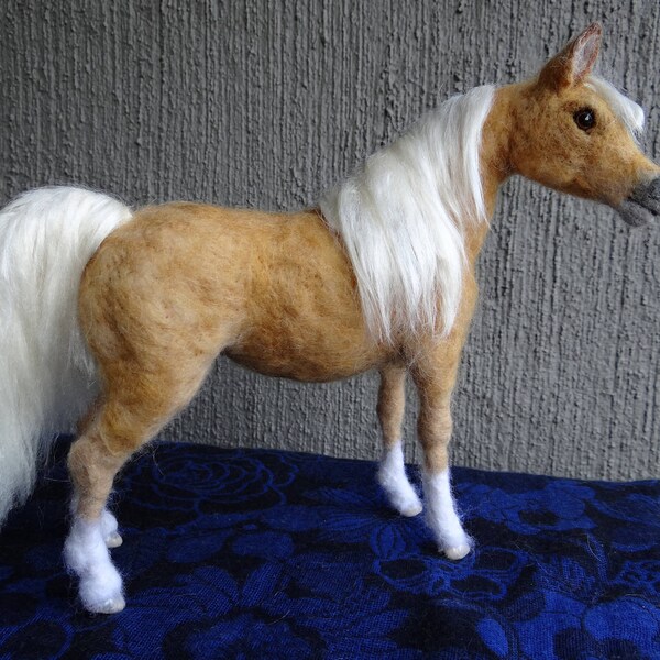 Any Horse of Your Choice Needle Felted Wool Animal By Carol Rossi Created Just for You!