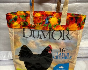 Recycled Animal Feed Sacks, Aprons, Chickens, Ducks