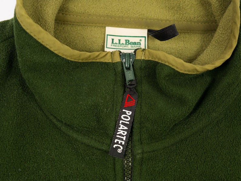 Vintage LL Bean Fleece M LL Bean Fleece M 90s LL Bean Polartec Fleece Jacket Medium Forest Green Fleece Jacket Full Zip- 90s Outerwear