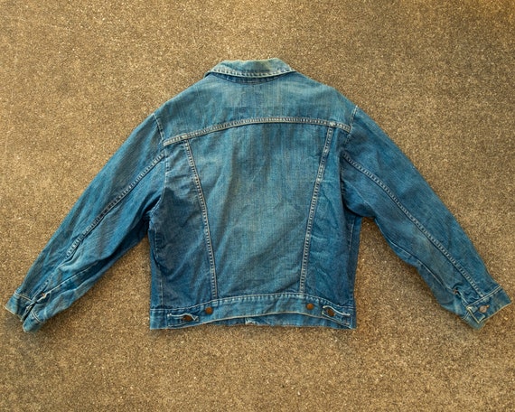 Wrangler Jean Jacket L - 70s Vintage Wrangler Jea… - image 10