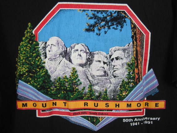 Mt Rushmore Shirt L - Mt Rushmore 50th Anniversar… - image 2