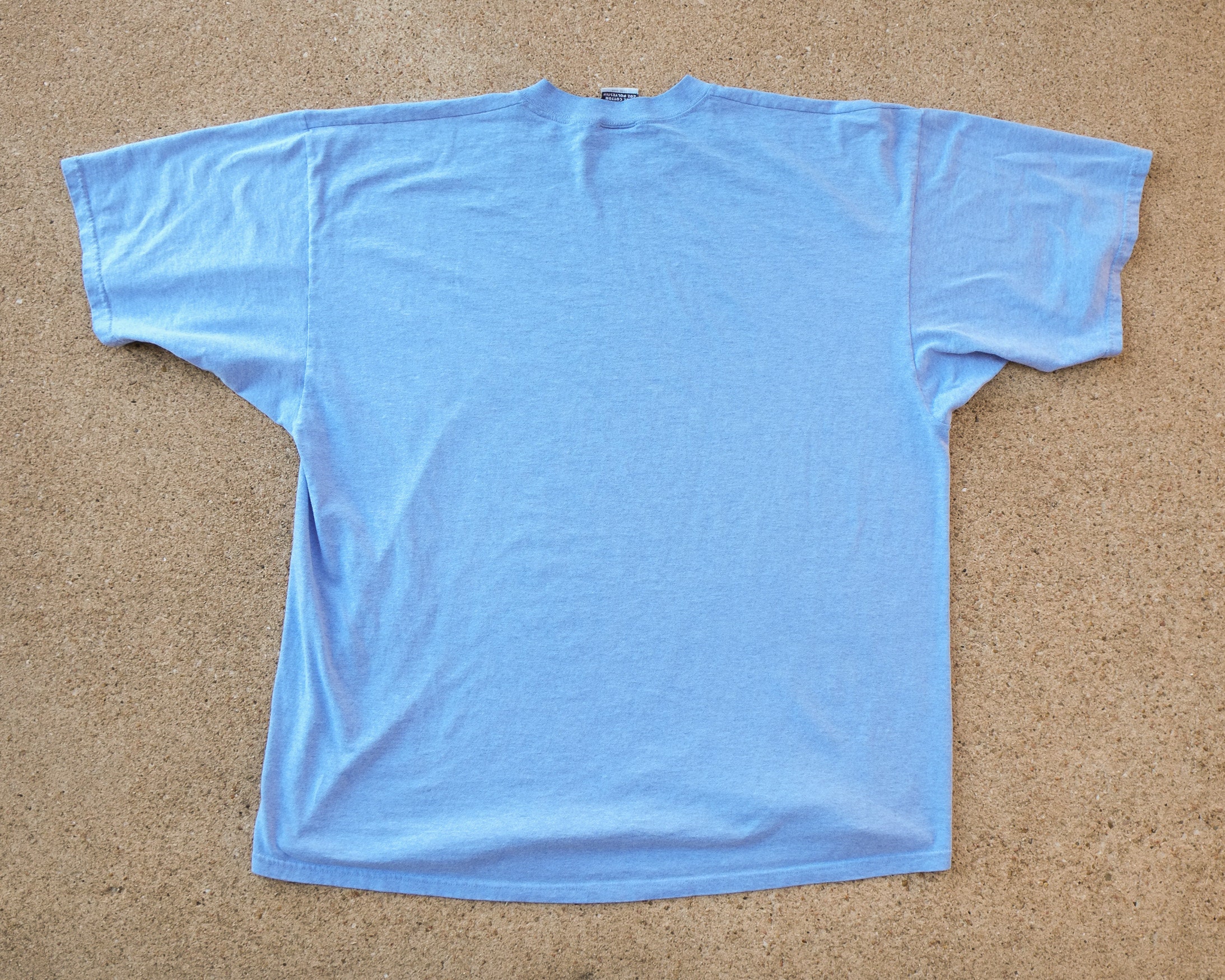 ◆LEE◆ Vintage Logo T-Shirt Light Blue Vintage Lee Jeans CLASSIC LOGO T Shirt Blue Sz M Rare Single