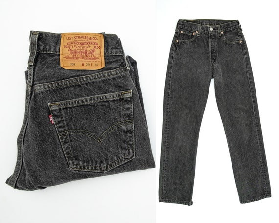 Size 26 Levis 501 Jeans - Black - Vintage Levi's
