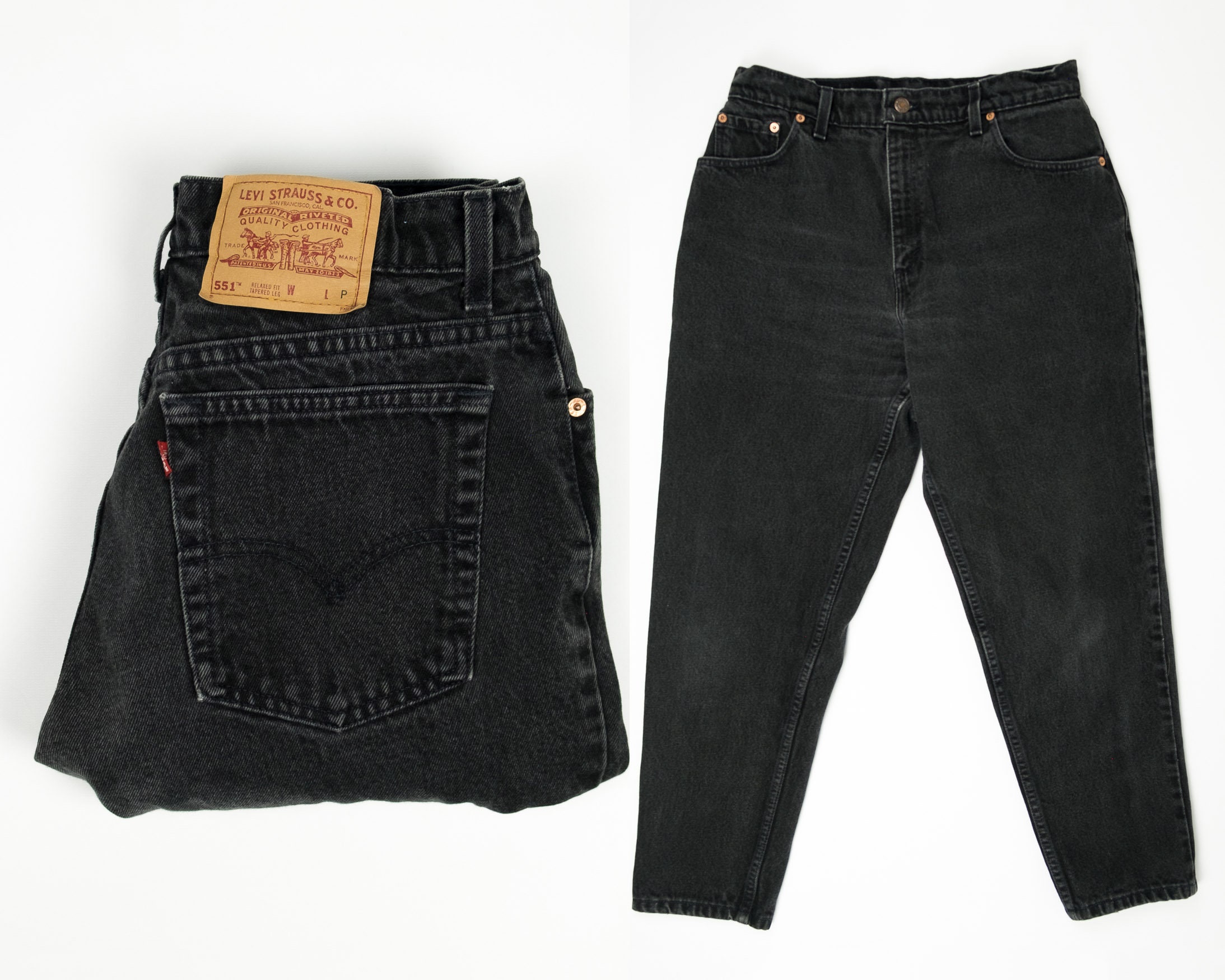 Size 32 Levi's 551 Jeans 32 X  High Waisted - Etsy New Zealand