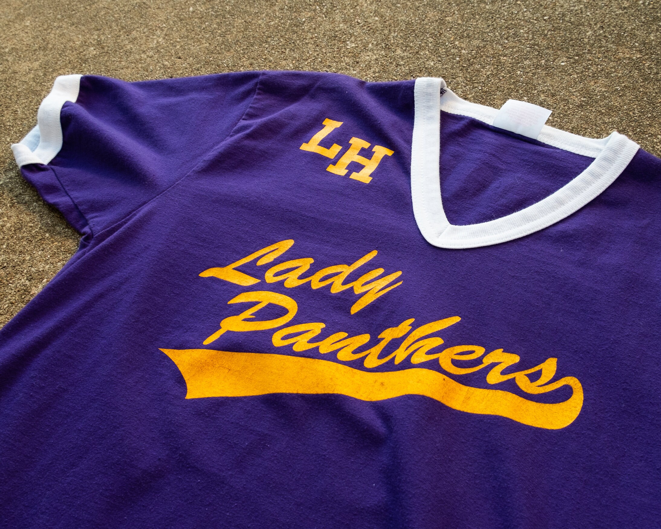 Maillot De Baseball Vintage Powers – Femme Taille 42 – Panthers – Violet/Bleu