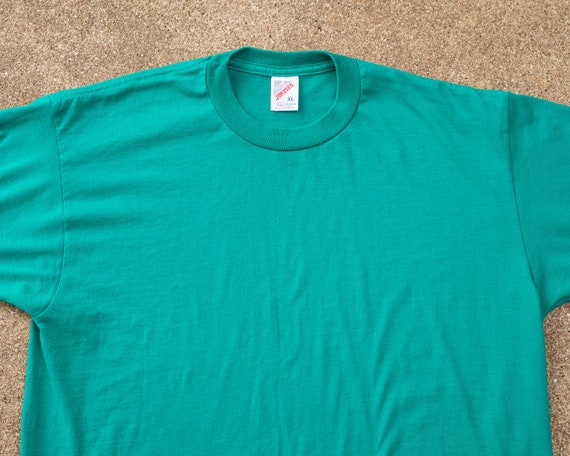 Turquoise Shirt XL Vintage Turquoise T-shirt Extra Large Teal Aqua 