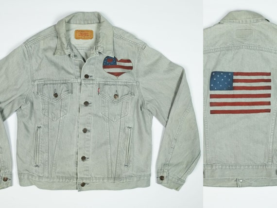 Vintage Jean Jacket L - Levi's Jacket Men's Large… - image 1