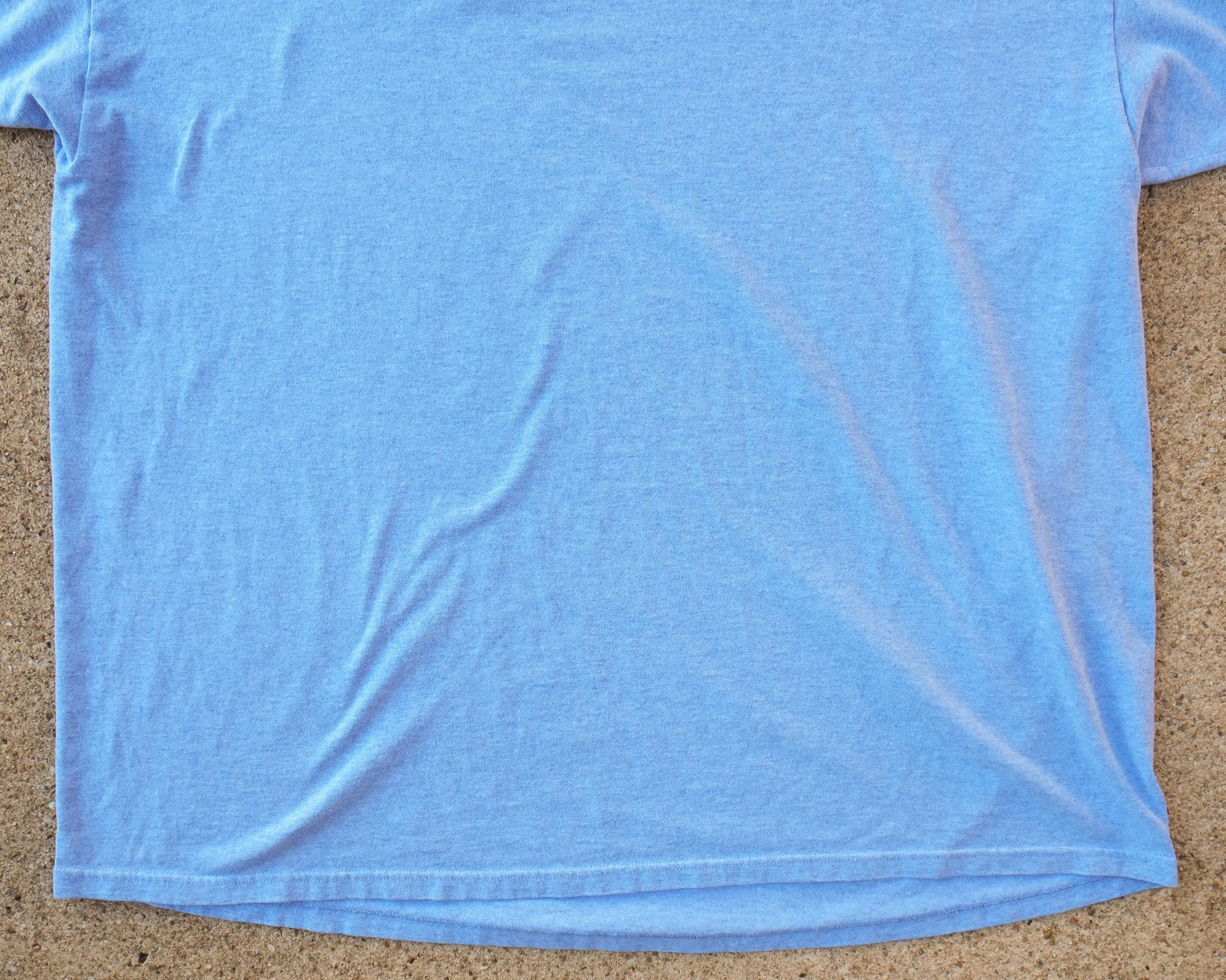 ◆LEE◆ Vintage Logo T-Shirt Light Blue Baby Blue Shirt XL - Vintage Heather Blue Shirt Men's Extra