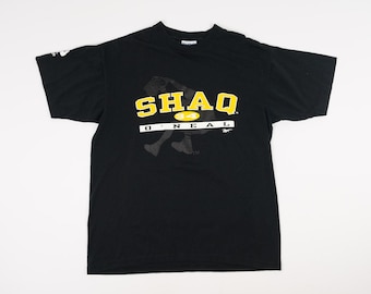 VTG Reebok Shaq Paq Shaquille O'neal T-shirt Black Adult