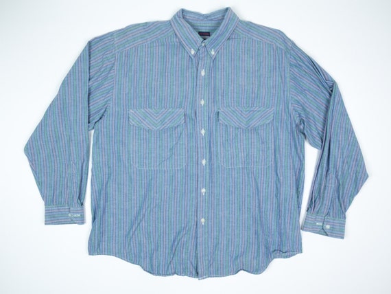 90s striped shirt mens