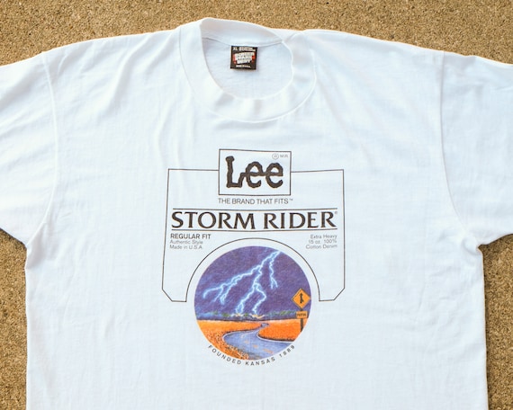 Lee Shirt XL Vintage Lee Storm Rider T-shirt Extra Large - Etsy