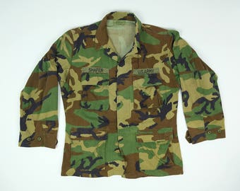 Vintage Camo Army Jacket Men's Medium - U.S. Army Jacket Medium Regular - Camouflage Jacket Lightweight Men's Medium - Army Jacket M