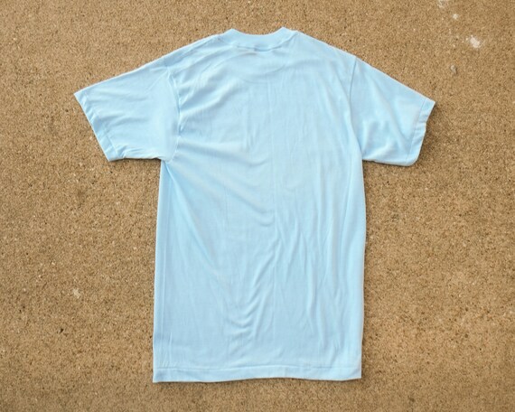 Light Blue Shirt S - Vintage Baby Blue T-Shirt Me… - image 8