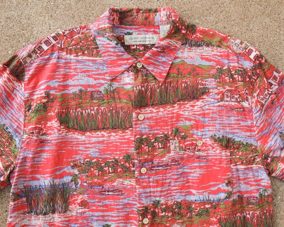 Hawaiian Shirt L - Vintage Men's Hawaiian Shirt L… - image 2