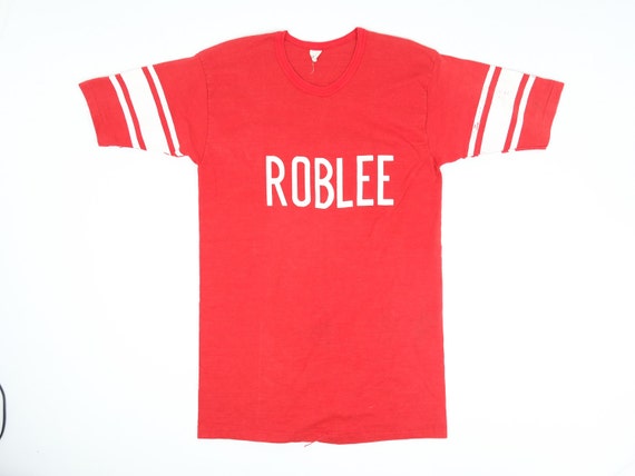Roblee Shirt - 50s 60s Velva Sheen T-Shirt - Strip