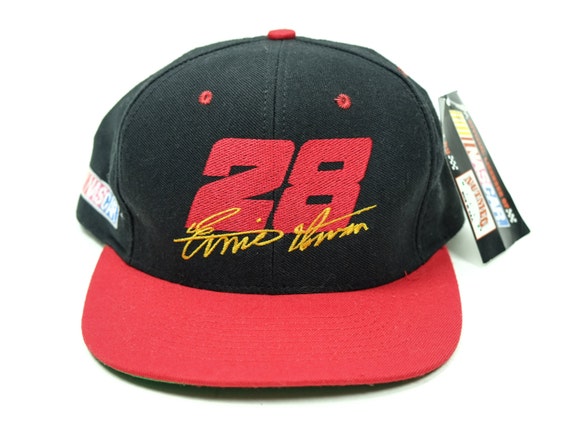 Vintage NASCAR Hat Ernie Irvan #28 90s Snapback H… - image 1