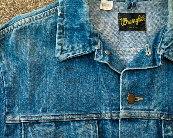 Wrangler Jean Jacket 46 - Vintage Wrangler Jean J… - image 8