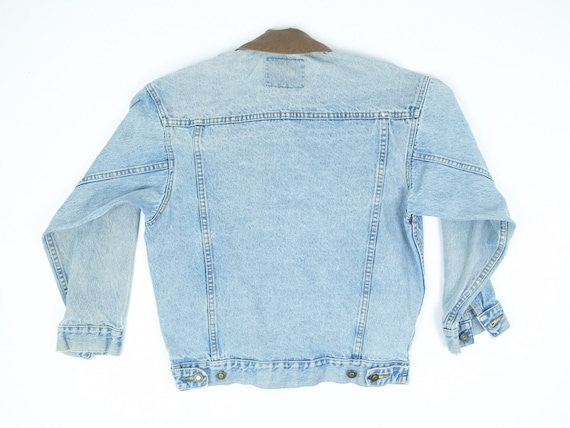 90s Jean Jacket XS to S Oversized Fit - Vintage 90s Jean