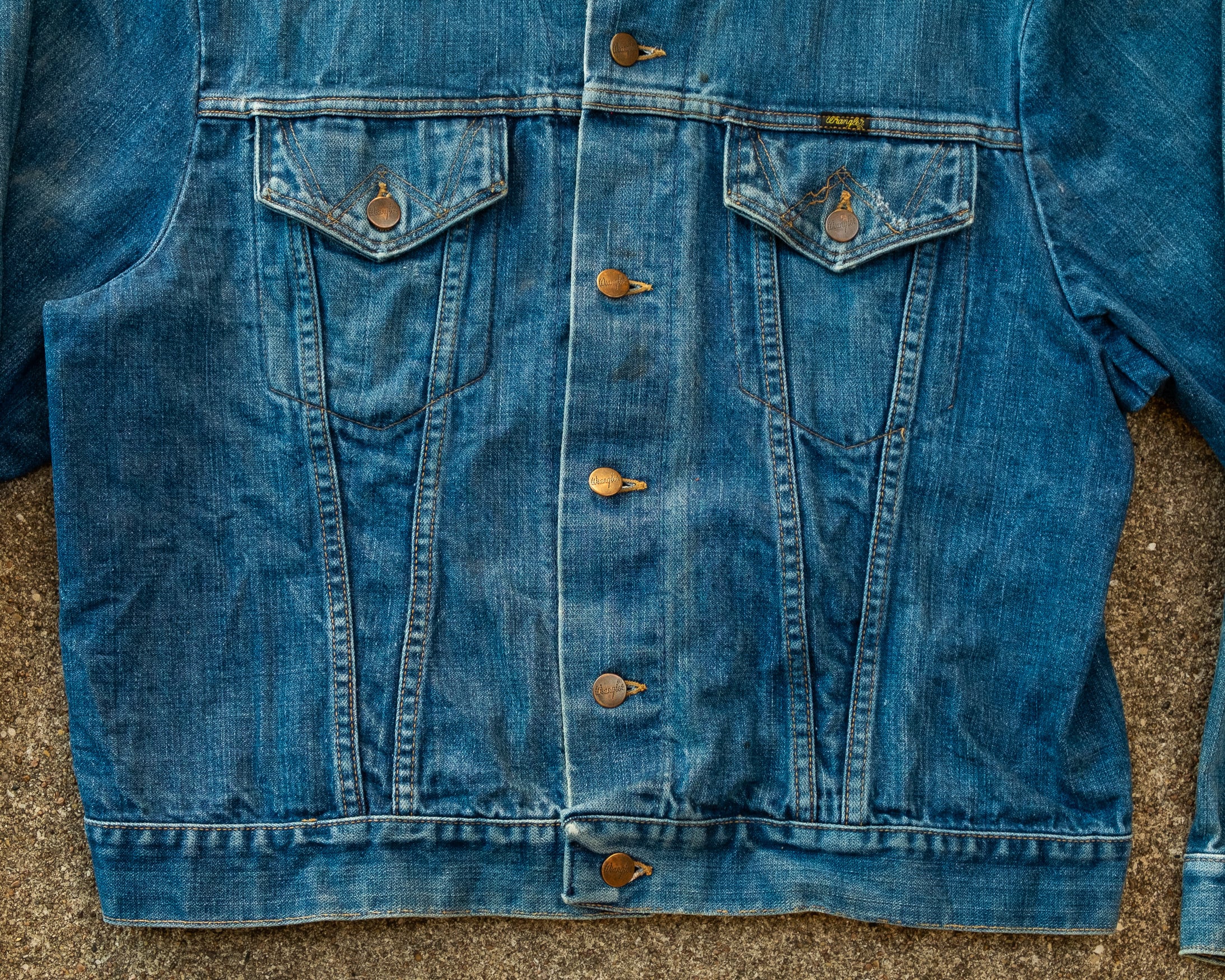 ジャケット・アウター Vintage wrangler denim jkt 5LKDJ76126 Wrangler Jean Jacket 46 - Vintage Wrangler Jean Jacket Size