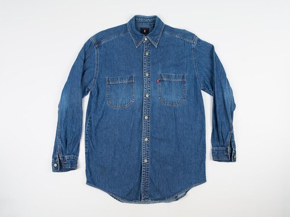 Levi's Shirt M - Levi's Denim Shirt M - Levis Red