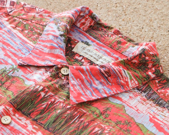 Hawaiian Shirt L - Vintage Men's Hawaiian Shirt L… - image 4