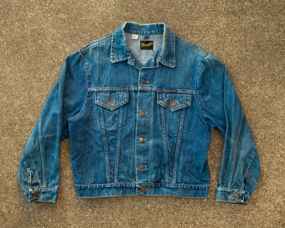 Wrangler Jean Jacket 46 - Vintage Wrangler Jean J… - image 1