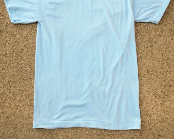 Light Blue Shirt S - Vintage Baby Blue T-Shirt Me… - image 4