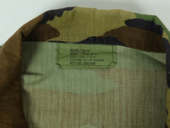 Vintage Camo Army Jacket Men's Medium - U.S. Army… - image 3