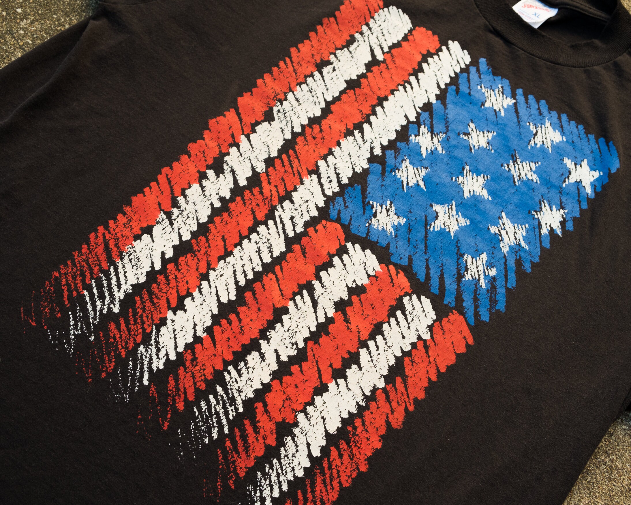 USA Flag Shirt XL Vintage American Flag T-shirt Extra Large - Etsy