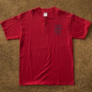 Wood Badge Shirt L - Vintage Boy Scouts of America Shirt L - Scout Leader Shirt L - Short Sleeve Henley Men&#39;s L - 90s Boy Scouts Shirt L