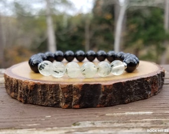 Empath and Aura Protection with Prehnite and Black Tourmaline by Rock My Zen