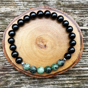 Ruby in Zoisite & Black Tourmaline for Positive Energy and Manifestation by Rock My Zen