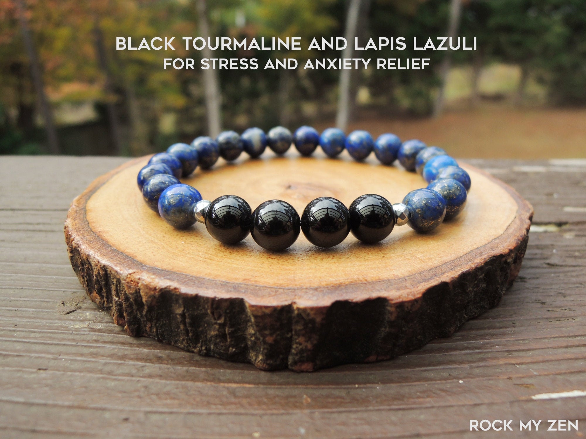 Black Tourmaline and Lapis Lazuli for Negative Energy Protection