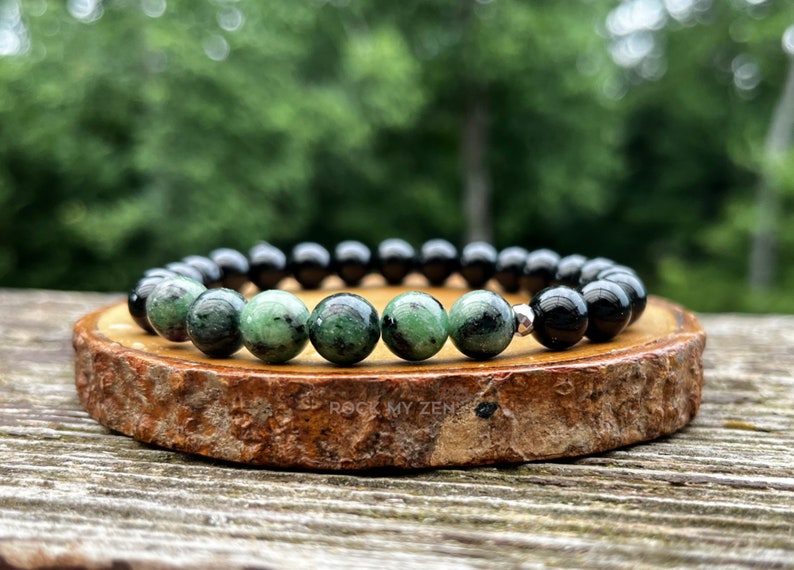Ruby in Zoisite & Black Tourmaline for Positive Energy and Manifestation by Rock My Zen