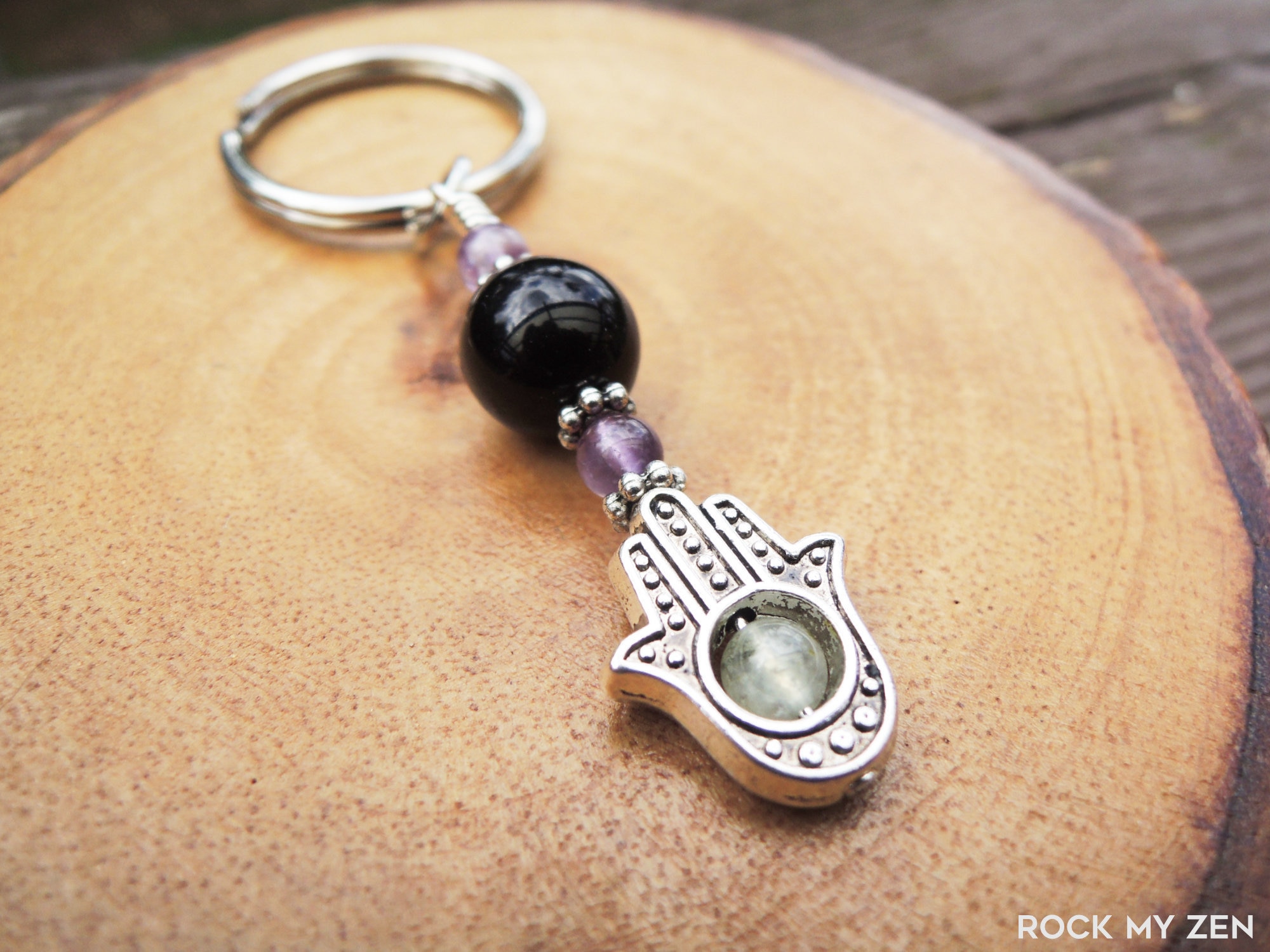 ◆THE EMPATHIST◆ Seed Keyring + Seed Gem Pendant (BK) the empathist SEED KEYRING the empathist SEED MIRROR PENDANT