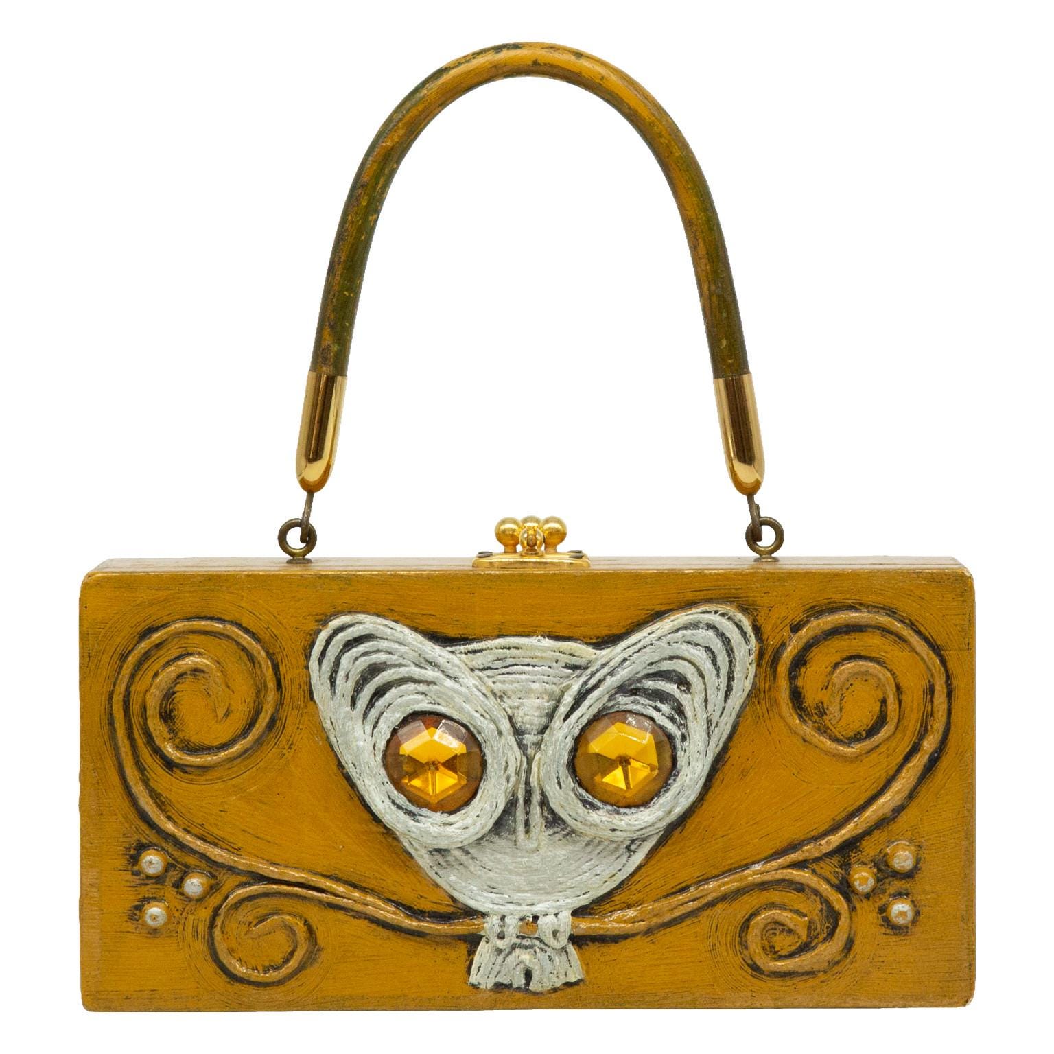 エニッドコリンズ◆MeadowSong✴︎1960‘s◆Enid Collins◆ Vintage 1960s Enid Collins Box Purse Flower Power Collins of
