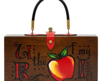 Enid Collins of Texas 1964 'U R The Apple of My I’ Box Bag Vintage Novelty Purse