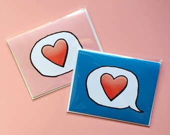 Emoji Cards! - Red Heart