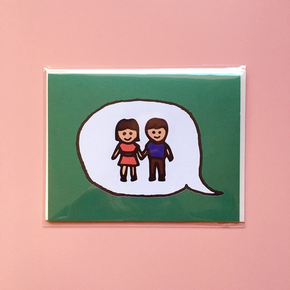 Emoji Cards Girl And Boy Holding Hands Etsy Emoji Cards Girl And Boy Holding Hands Etsy