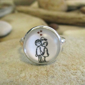 You and Me Ring | Young Love | I Love You Gift | Girlfriend Gift | Promise Ring | Teen Girl Gift | Anniversary | Valentine | Youre My Person
