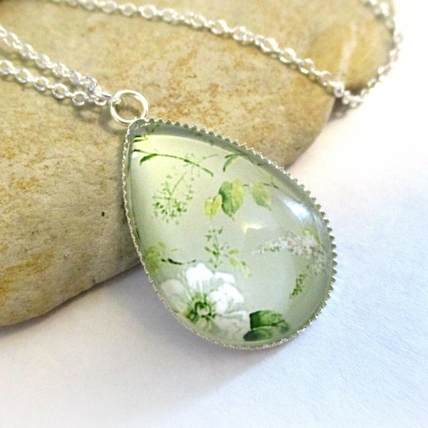 Sage Green Necklace Etsy