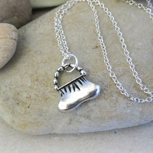 Tiny Sterling Silver Purse Necklace: Whimsical Fashion Charm