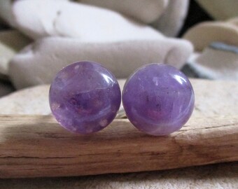 Amethyst Cuff Links | Purple Stone Cufflinks | Gift for Best Man Father of the Bride Groomsmen | Boyfriend Gift | New Job Gift | Boss Gift