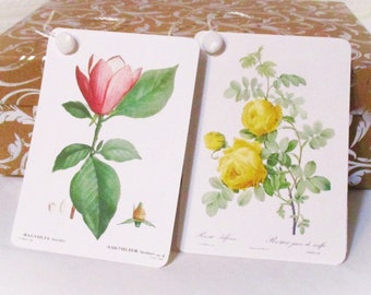 Handmade Floral Gift Tags: Wildflower Notecards, Set of 8