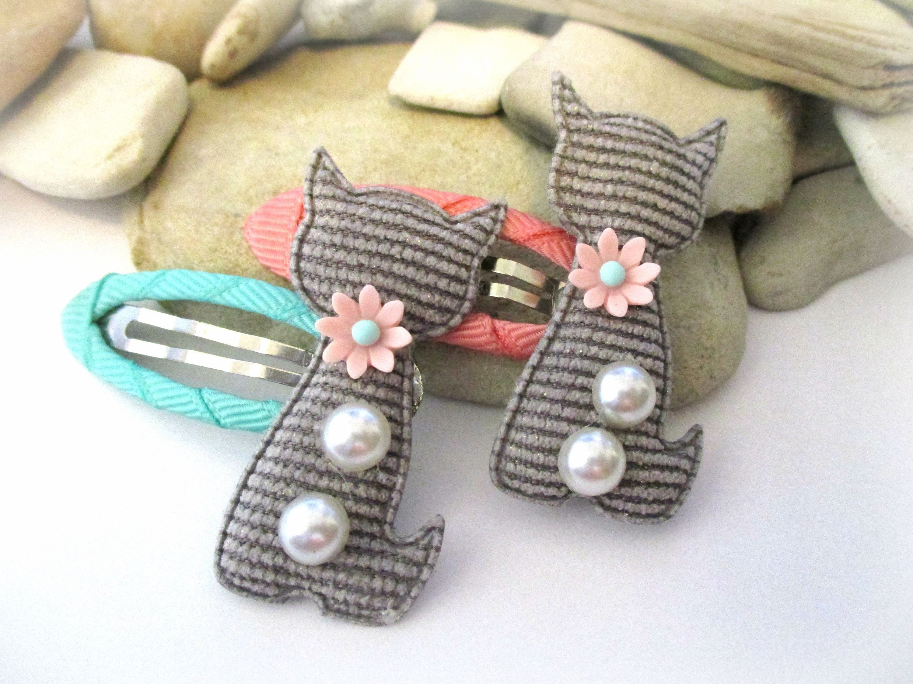 1 Pair Cat Hair Clips for Girls Toddlers Kids Children Women Etsy.de