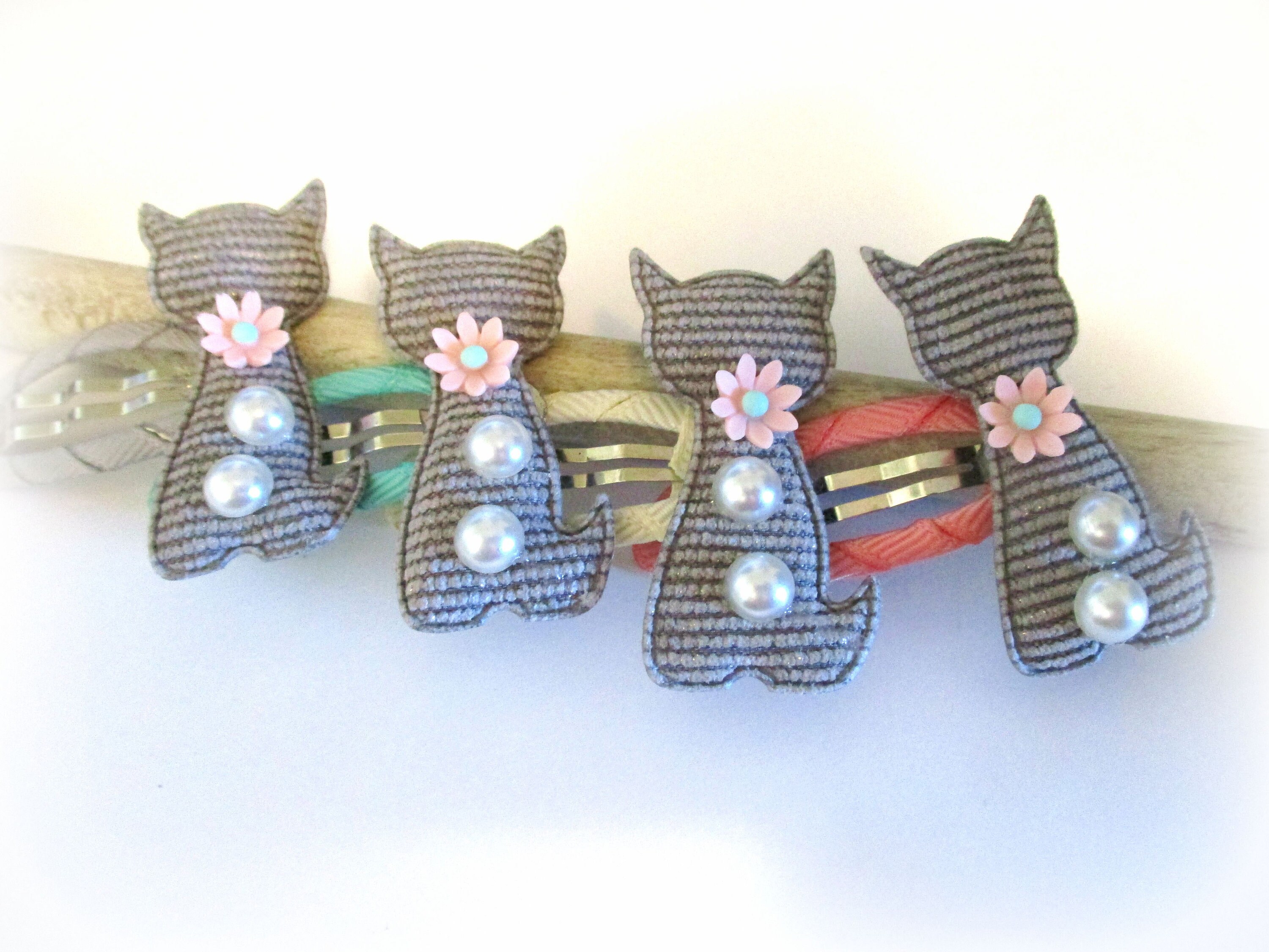 1 Pair Cat Hair Clips for Girls Toddlers Kids Children Women Etsy.de