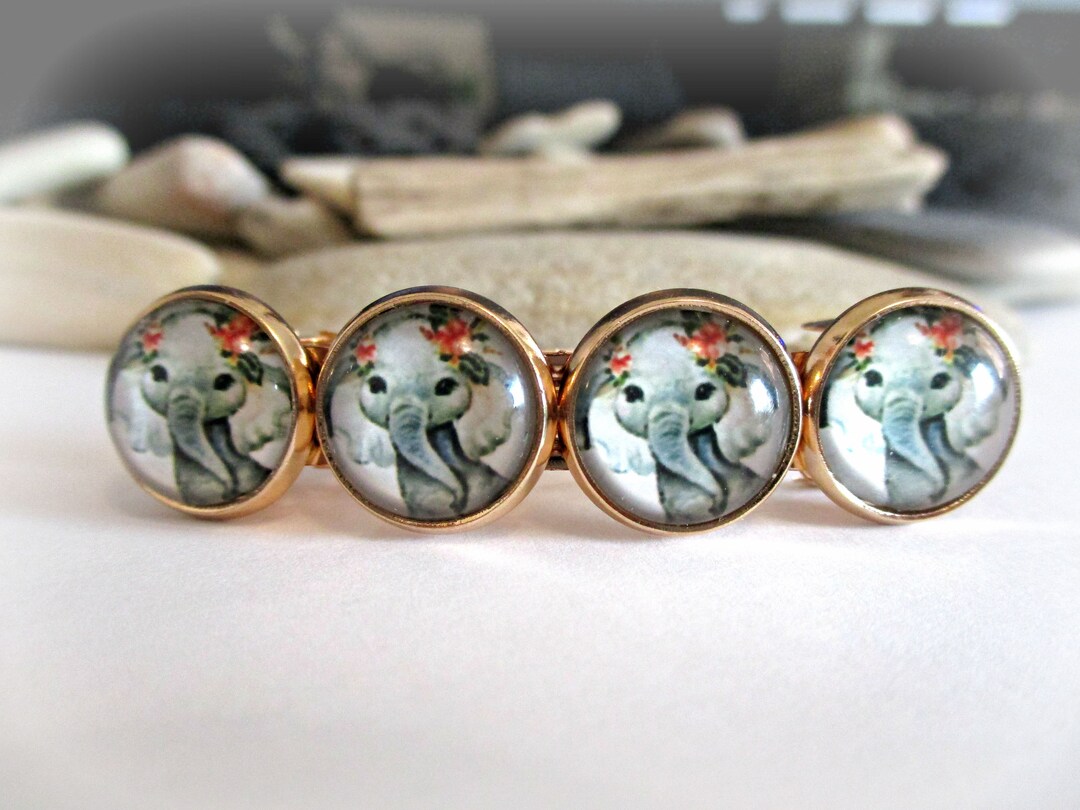 Baby Elephant Hair Barrette Baby Animals Childrens Hair Clips Hair