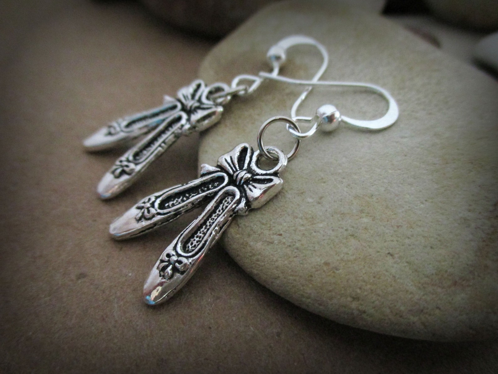 silver ballet slipper earrings | sterling silver | ballet pointe shoes | ballerina flats | ballet earrings | ballet jewelry | ba silver ballet slipper earrings | sterling silver | ballet pointe shoes | ballerina flats | ballet earrings | ballet jewelry | ba